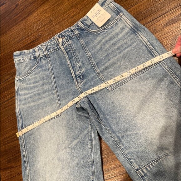 NWT Madewell Sz 31 Darted Barrel-Leg Jean Riverbend Wash Wide Relaxed Button-Fly - Picture 9 of 15